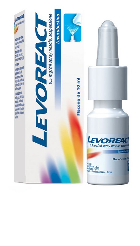 Levoreact Spray Nasale Antistaminico per Allergia Riniti Allergiche e Naso che Cola