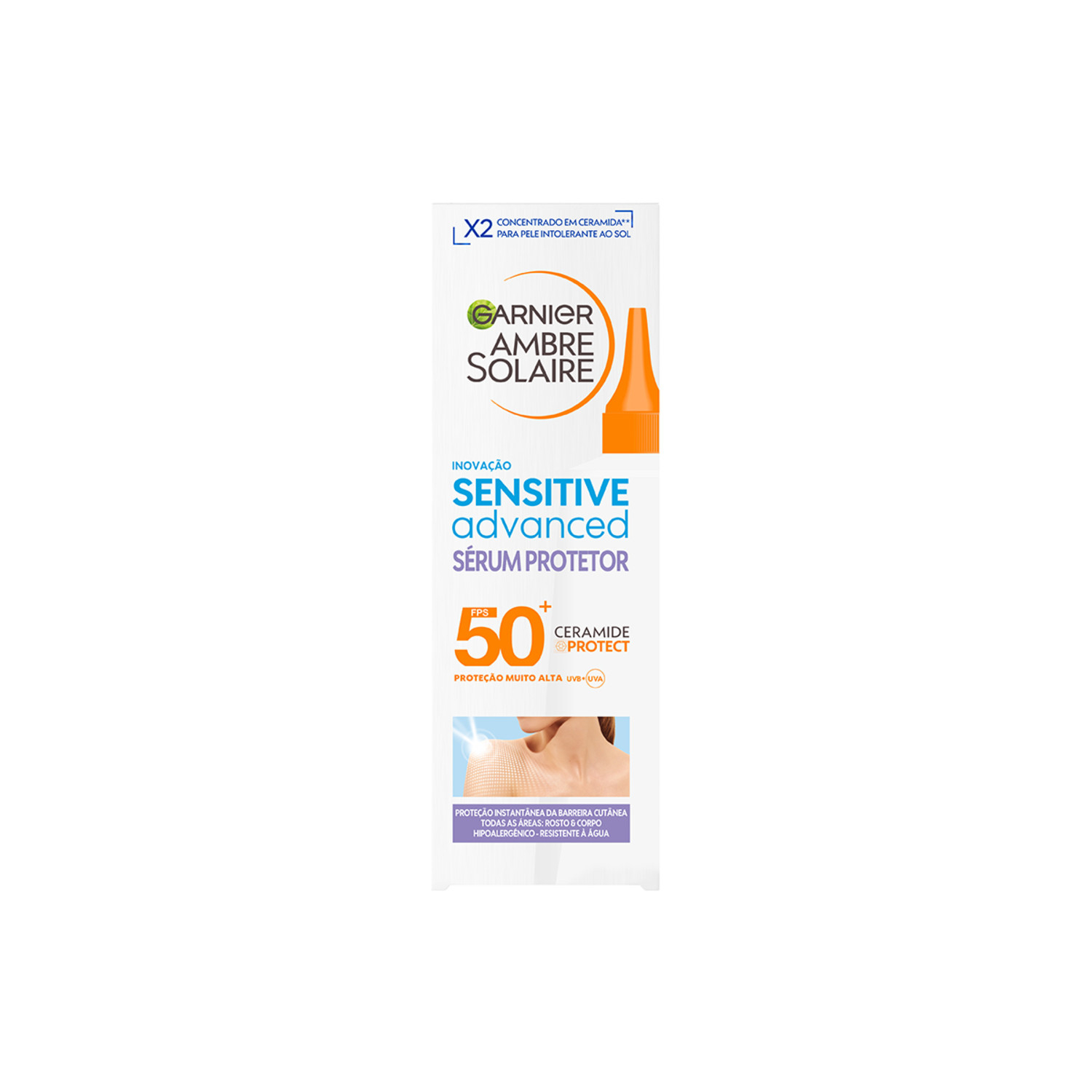 GARNIER AMBRE SOLAIR ADVANCED SENSITIVE BODY SERUM SPF 50+