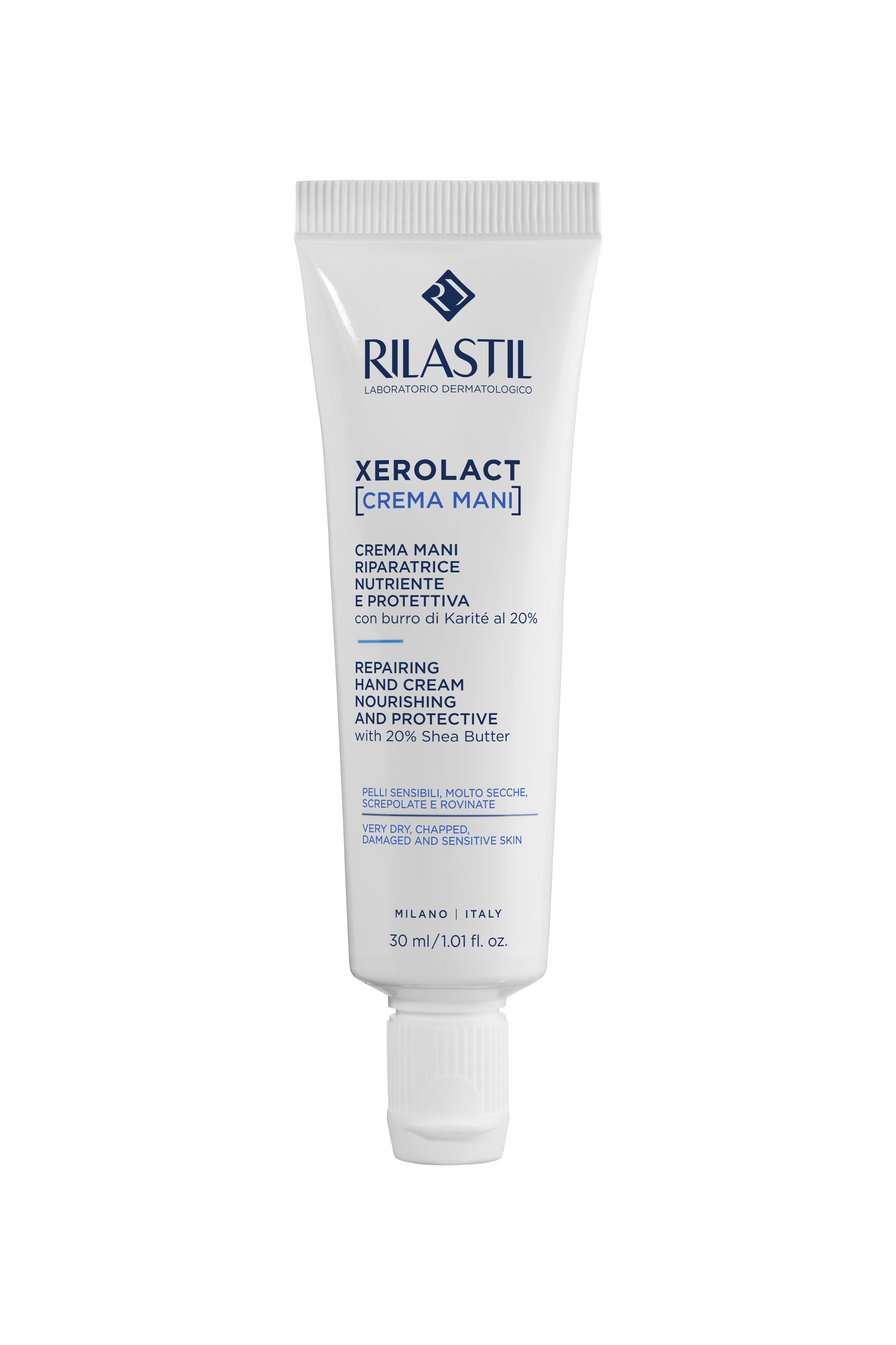 Rilastil Xerolact - Crema Mani Riparatrice, Nutriente E Protettiva 30 ml