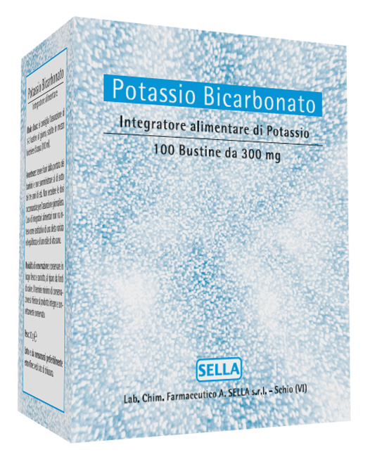 Sella Potassio Bicarbonato Polvere Integratore 100 Bustine