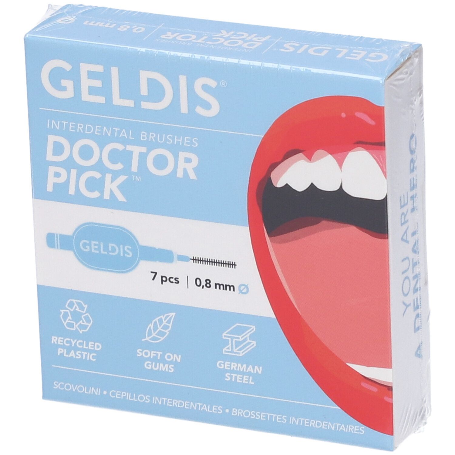 GELDIS Doctor Pick 0,8mm 7pz