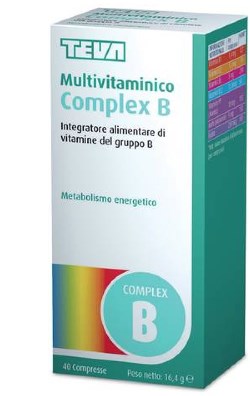 Teva Multivitaminico Complex B Integratore Vitamine Gruppo B 40 Compresse