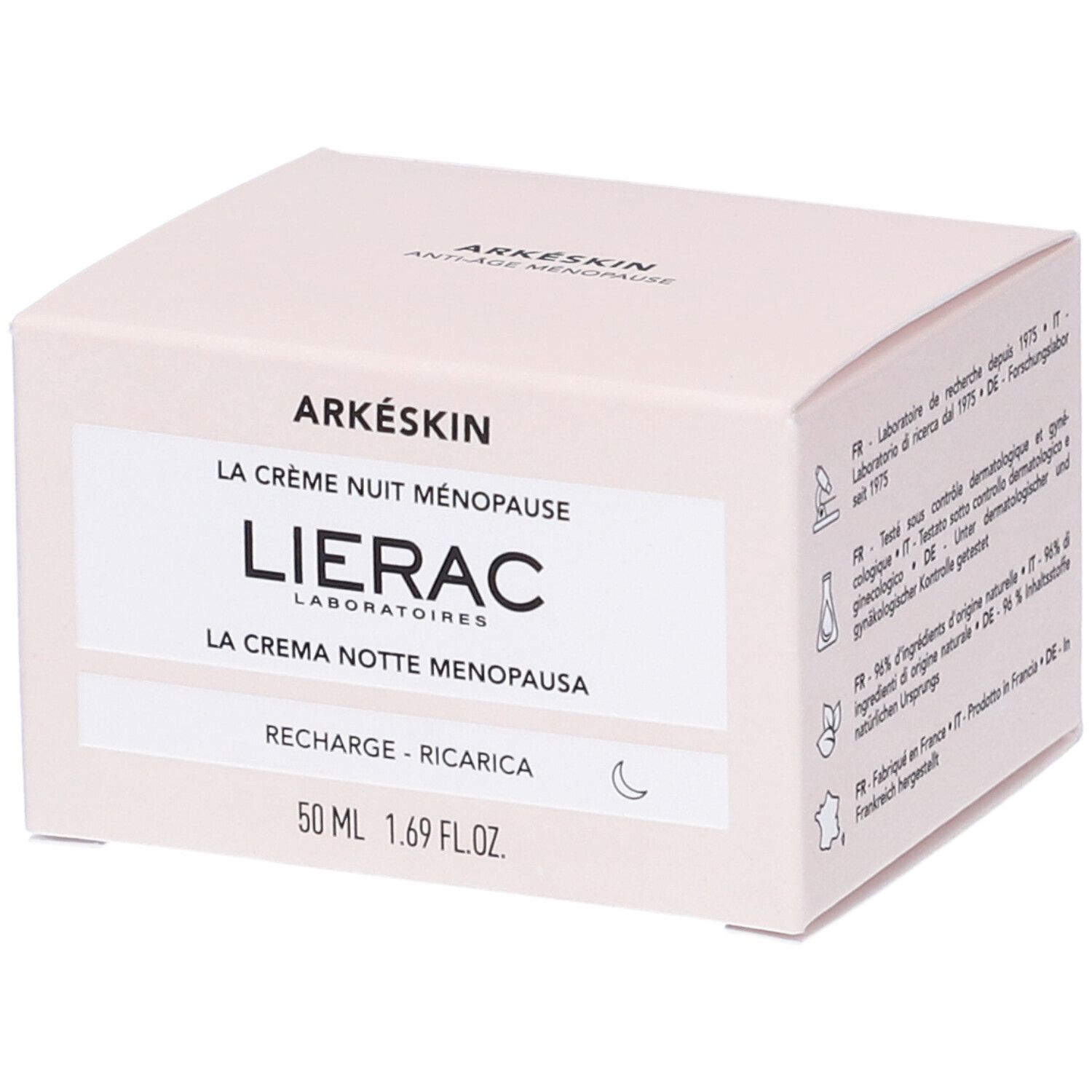 Lierac Arkeskin Crema Notte Menopausa Ricarica