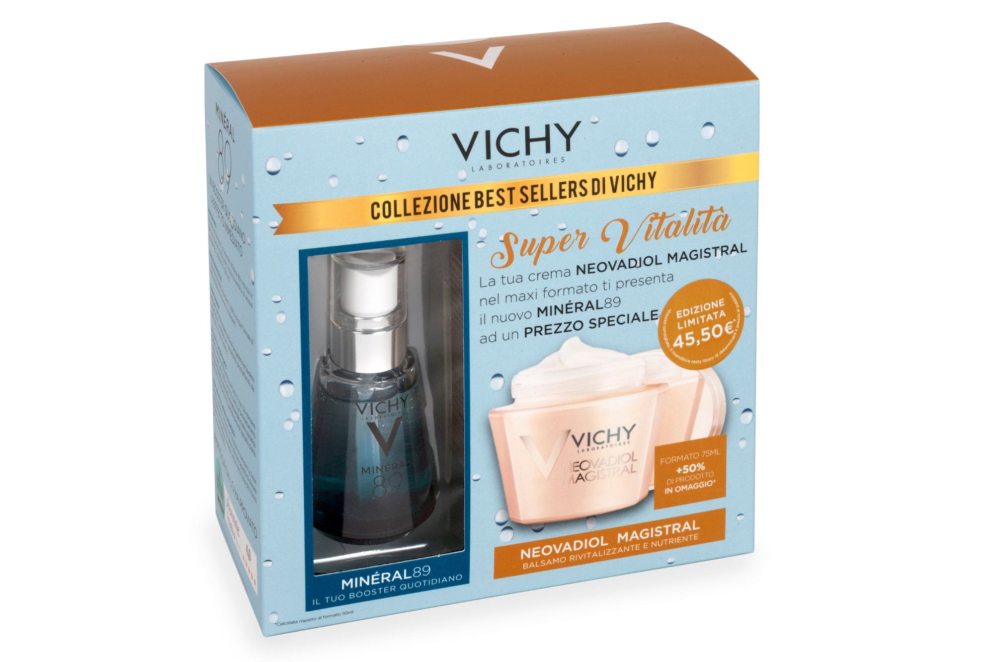 VICHY COFANETTO NEOVADIOL MAGISTRAL 75ml +  MINERAL 89 BOOSTER promo