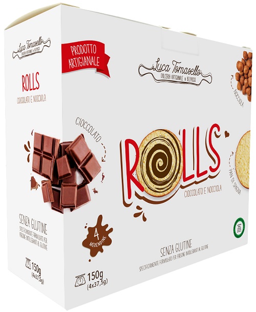 L TOMASELLO Merendina Rolls Cioccolato Nocciola 150g
