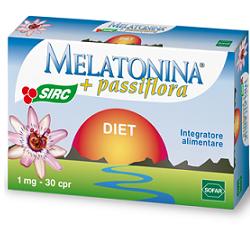 Melatonina + Passiflora Diet - 30 compresse da 1 mg 