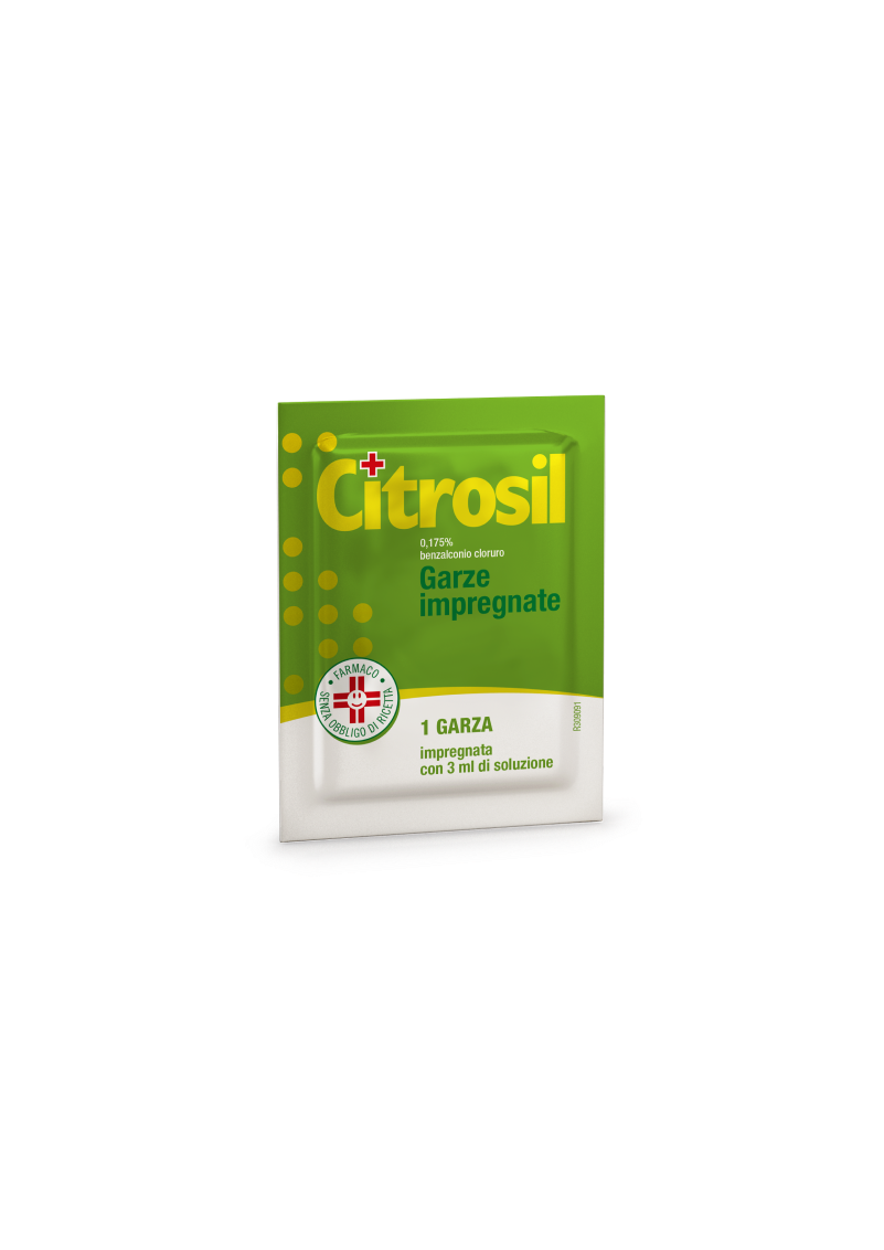 Citrosil Garze Disinfettanti 0,175% Benzalconio cloruro 8 Garze