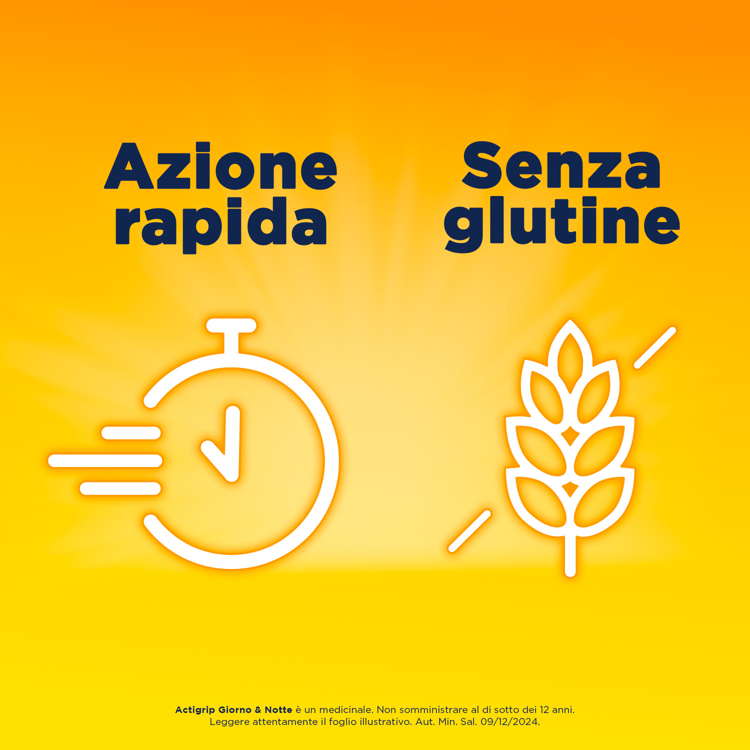 Actigrip Giorno e Notte Compresse per Raffreddore Febbre e Influenza
