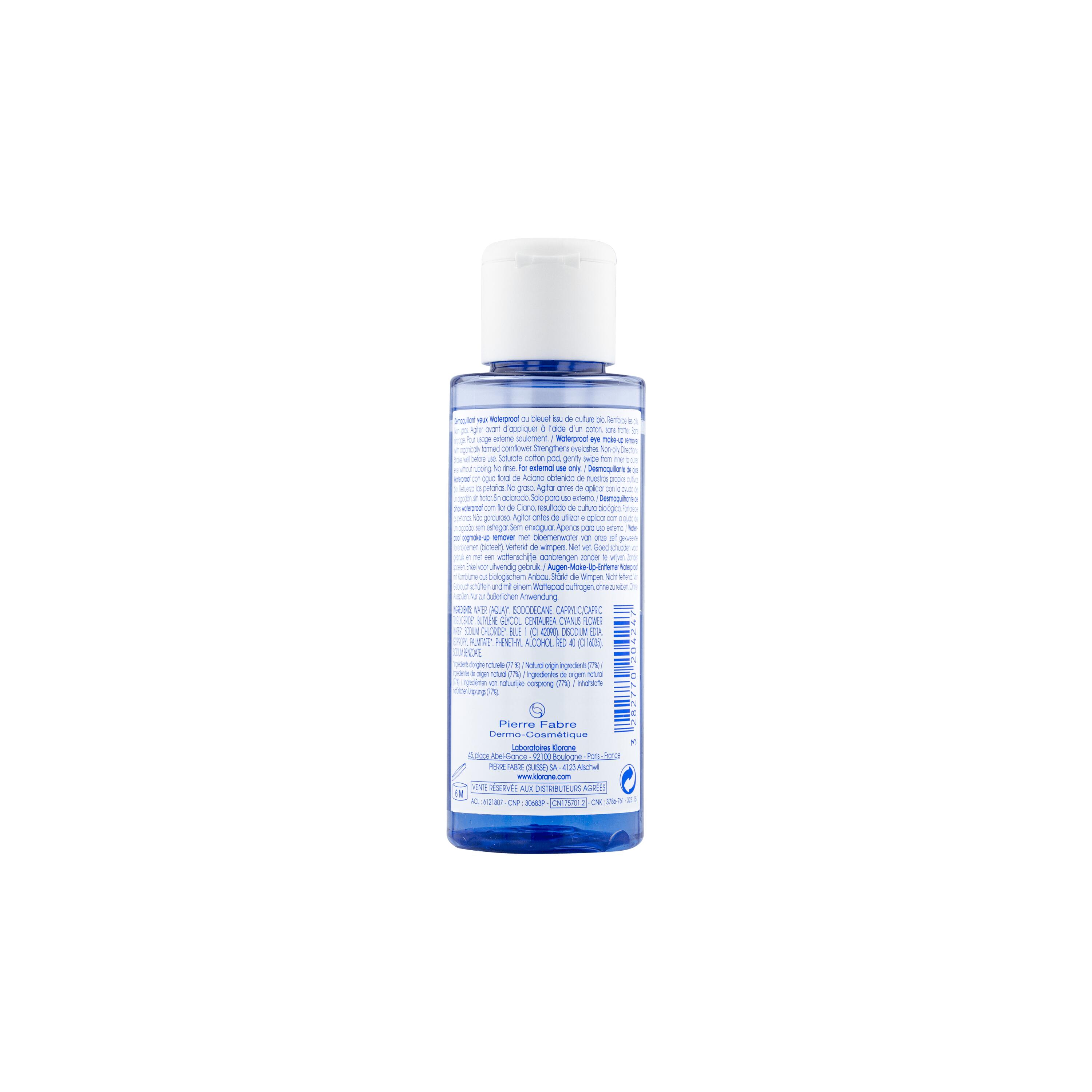 Klorane - Struccante Occhi Waterproof Al Fiordaliso Bio 100 ml