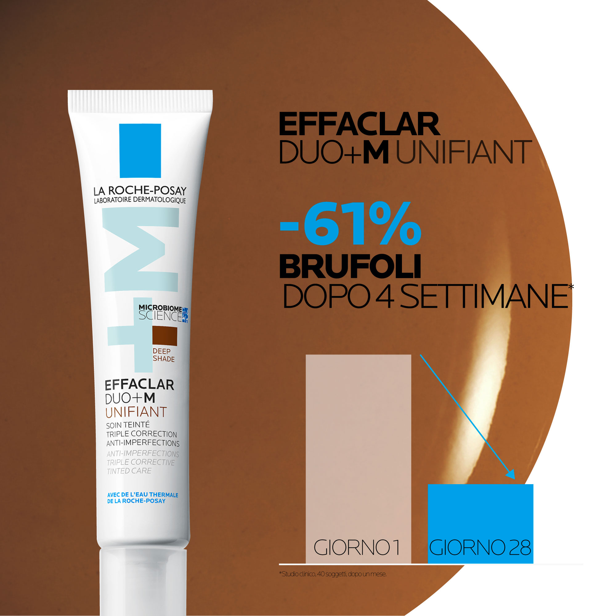 La Roche-Posay Effaclar Duo+M Unifiant Deep trattamento correttivo uniformante e purificante con nuovo attivo phylobioma e niacinamide 40ml