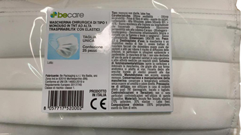 MASCHERINE CHIR TNT 25PZ BECARE