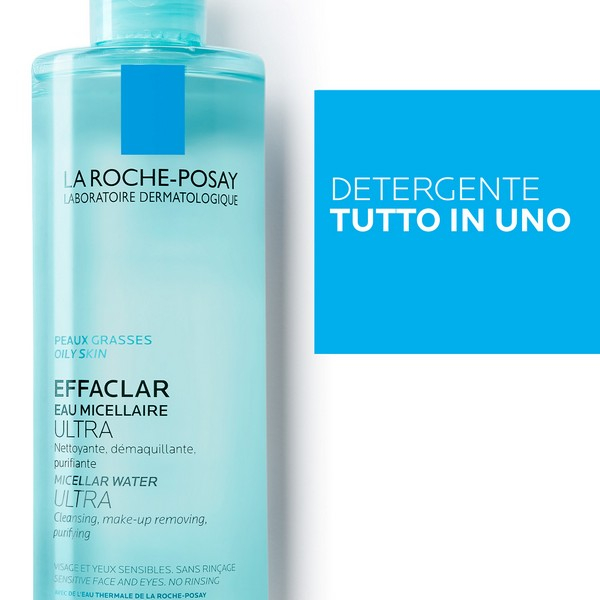 La Roche-Posay Effaclar Detergente Viso Acqua Micellare per pelle mista, grassa o a tendenza acneica 400 ml