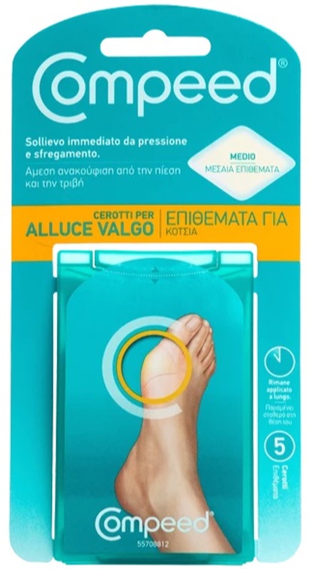 Compeed Cerotti Per Alluce Valgo, Sollievo Immediato E Lunga Durata - 5 Cerotti