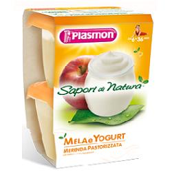 PLASMON SAPORI DI NATURA OMOG YOGURT MELA 120GX2