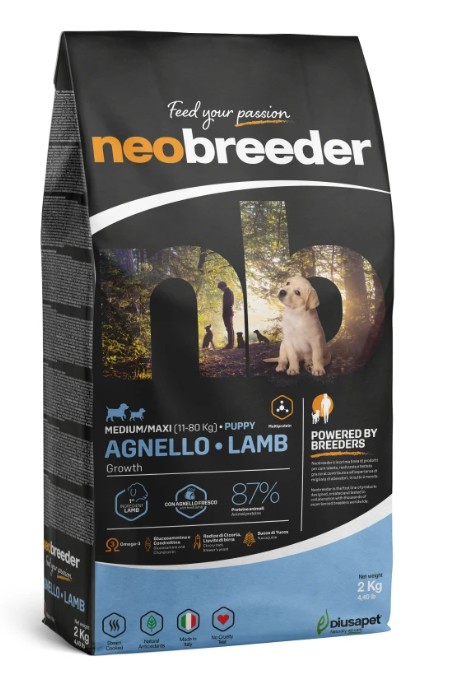 NEOBREEDER DOG PUPPY LAMB MEDIUM MAXI KG 2 - P10243