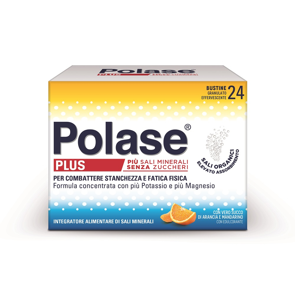 Polase Plus Integratore Alimentare Sali Minerali Organici Magnesio Potassio Arancia Mandarino 24 Bst