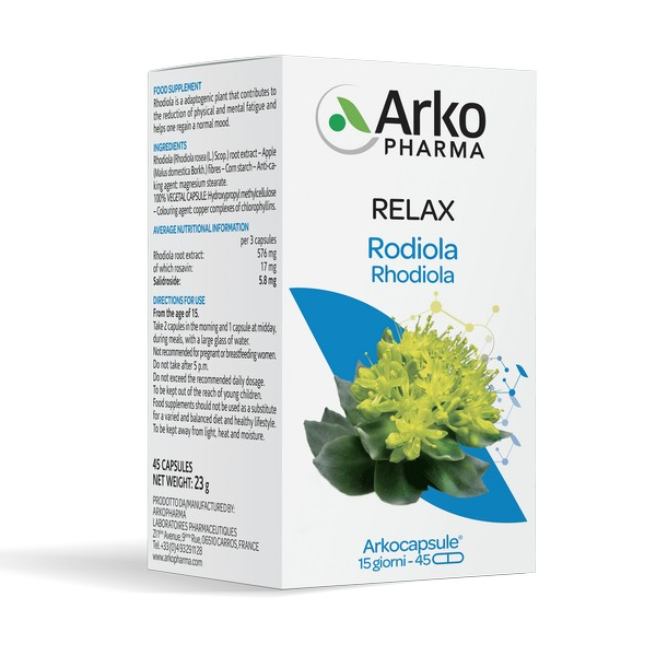 Arkocapsule Rodiola Integratore Alimentare 45 capsule