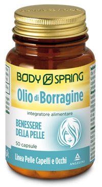 Body Spring Olio di Borragine - Integratore per il benessere della pelle - 50 capsule