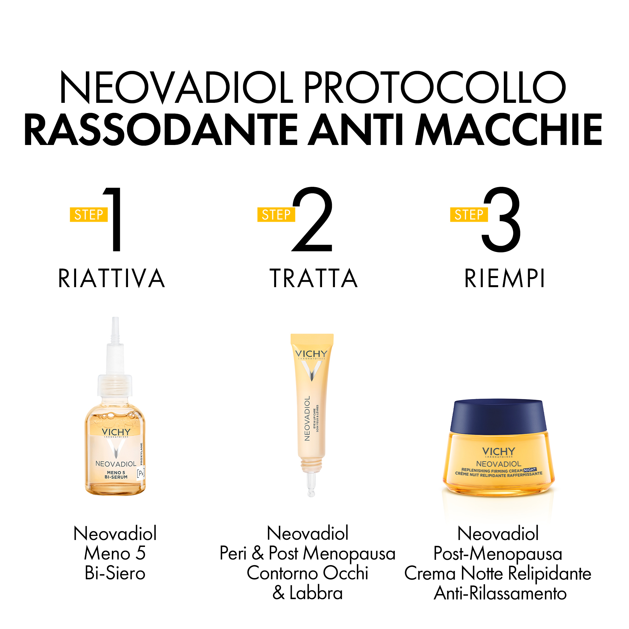 Vichy Neovadiol Post-Menopausa Crema Notte Relipidante Rassodante: migliora tono e compattezza della pelle - 50 ml