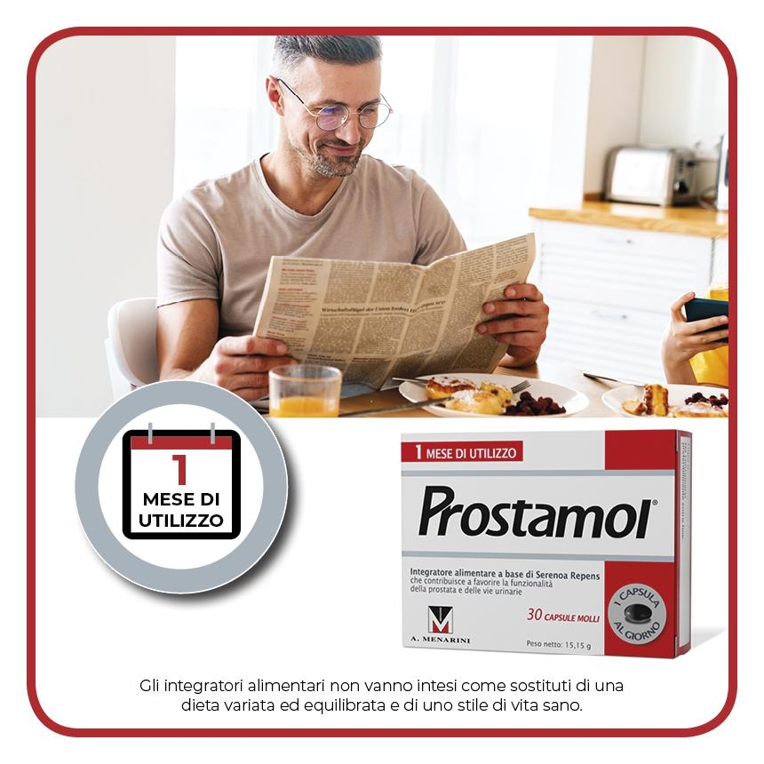 Prostamol - Integratore per la prostata e le vie urinarie - 30 Capsule