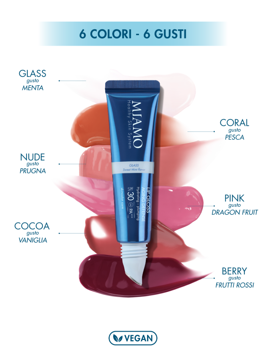 Miamo - Lip Gloss Aging Defense SPF30 - Berry