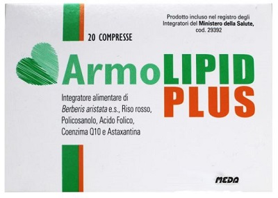 Armolipid Plus - Integratore per il colesterolo - 20 compresse - Programmi sanitari integrati srl