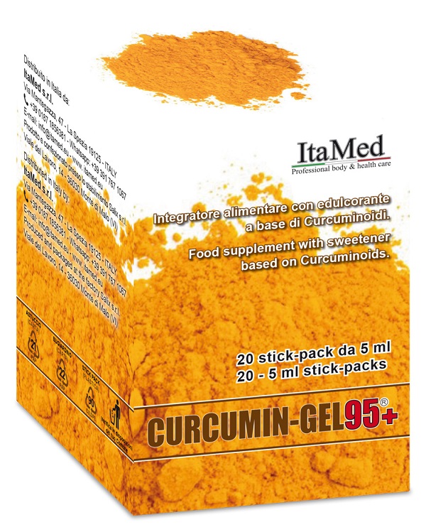 Curcumin-Gel 95+ - Integratore a base di curcuma - 20 buste