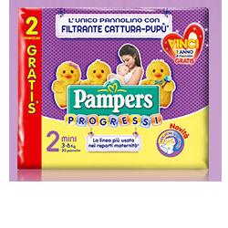 Pampers Progressi Baby 30 Pezzi 3-6 Kg 30 Misura 2