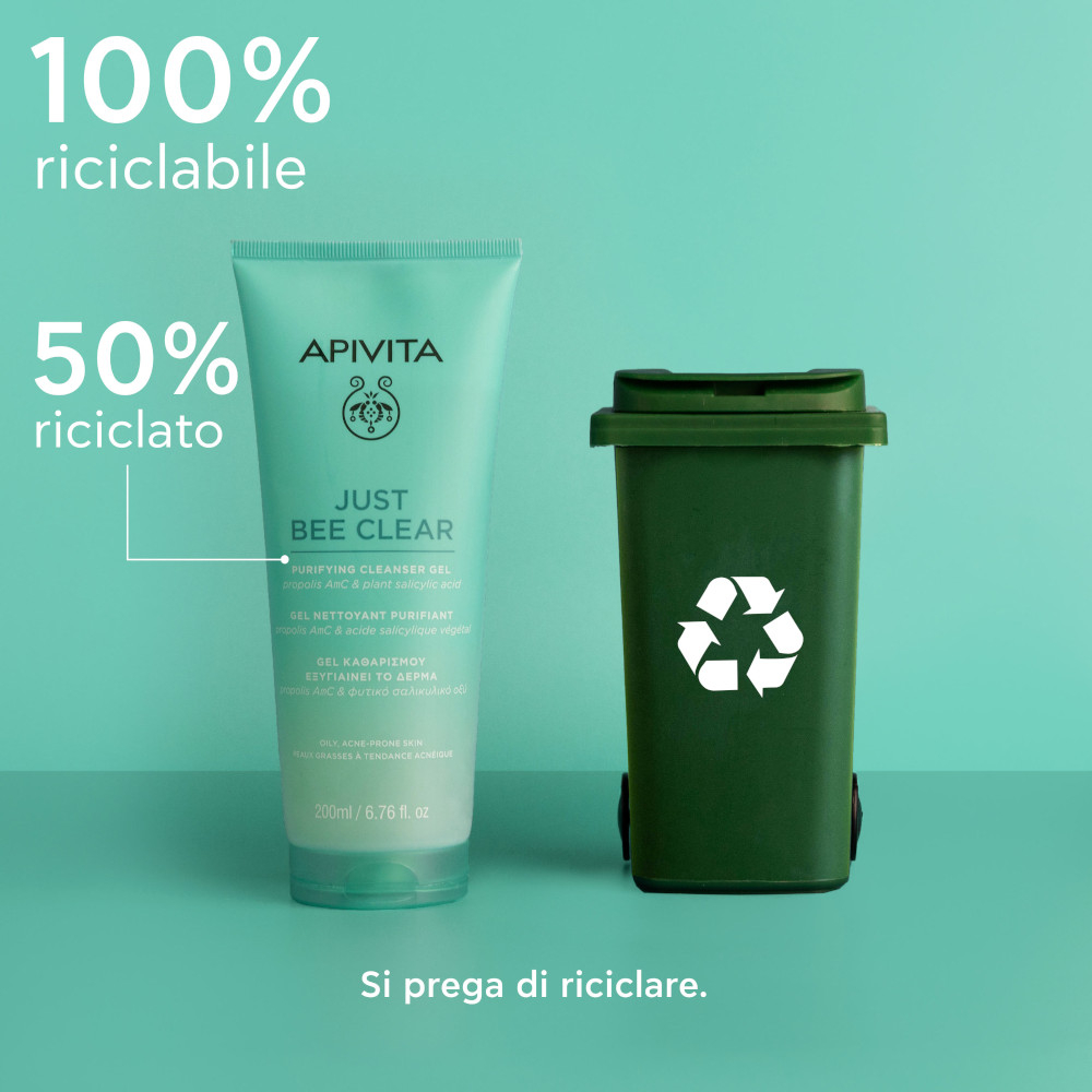 Apivita Just Bee Clear Gel Detergente Purificante