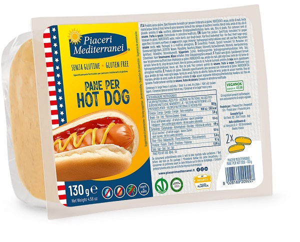 PIACERI MEDIT PANE HOT DOG130G