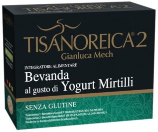 Tisanoreica 2 Bevanda Gusto Yogurt Mirtillo Senza Glutine 4 Preparati da 28g