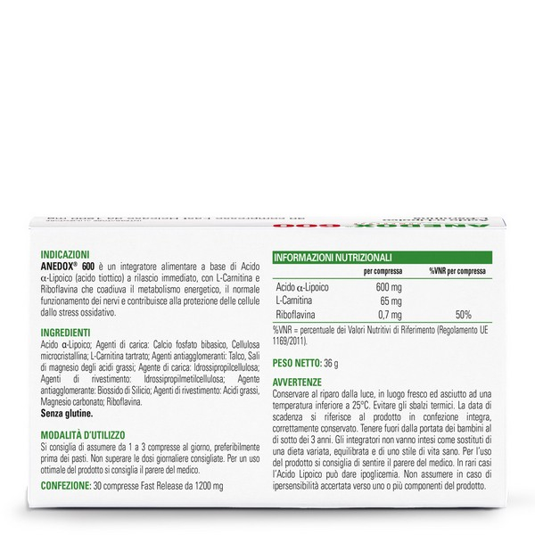 Anedox 600 Integratore 30 Compresse