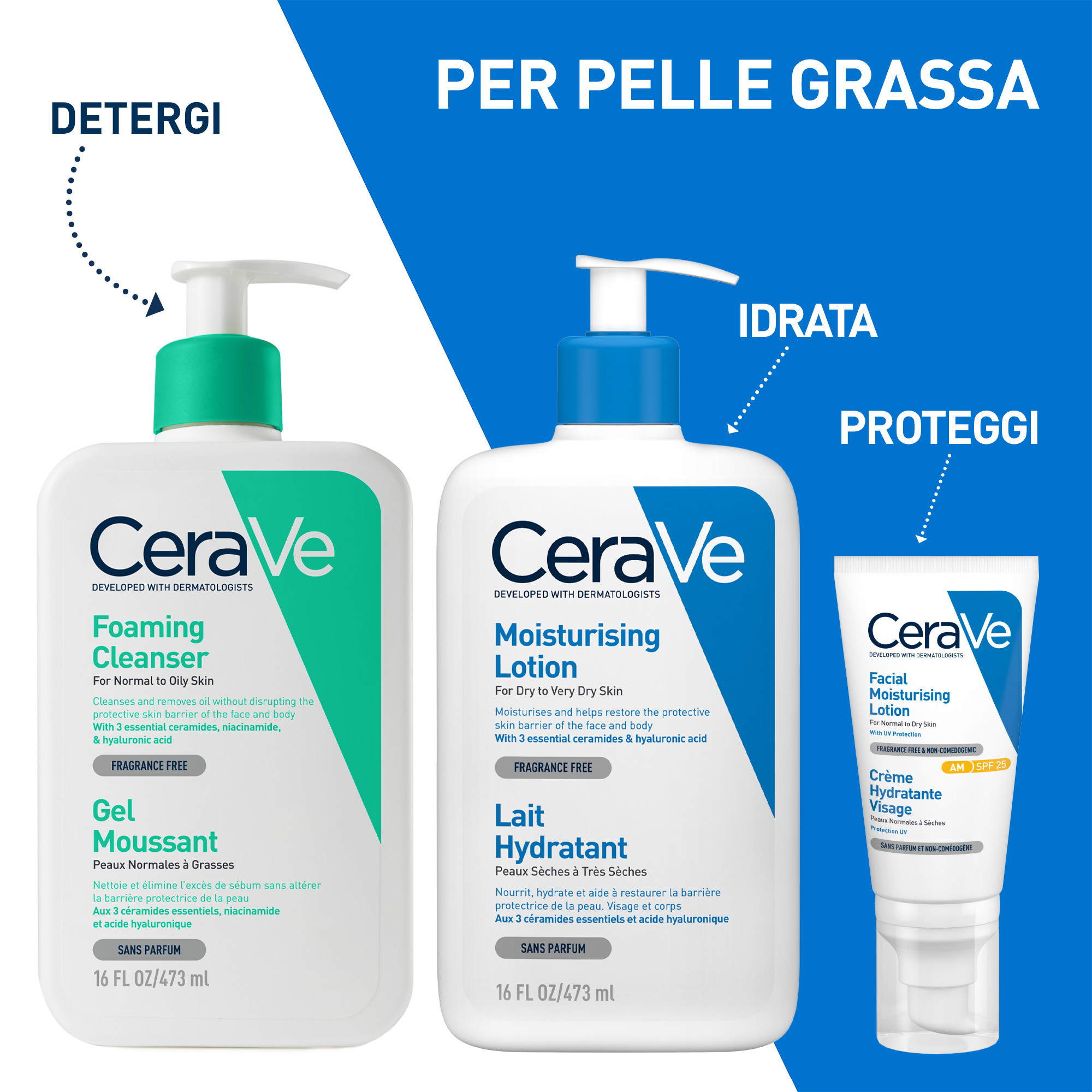 CERAVE REFILL SCHIUMA DETERGENTE 473ML