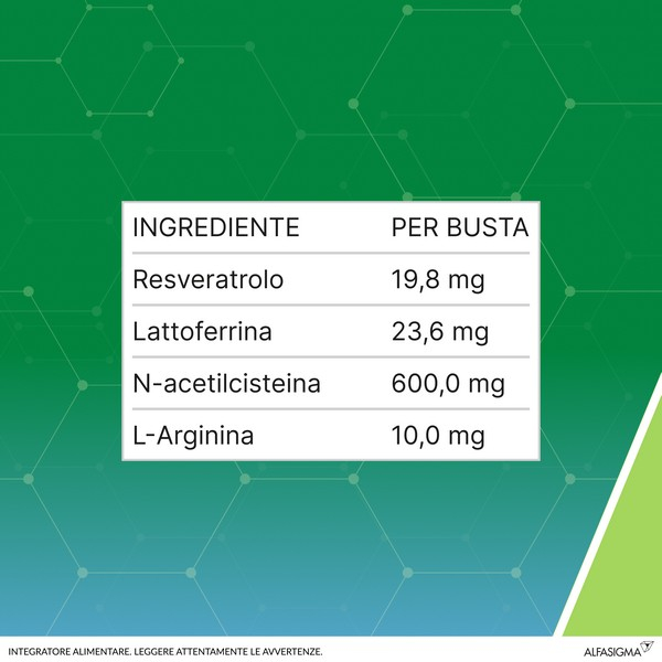 Resvis Fluid XR, Integratore Alimentare di Resveratrolo e Lattoferrina, utile per rinforzare le difese immunitarie e per il benessere delle vie respiratorie, fluidificante, con N-Acetilcisteina, Senza Glutine e Zuccheri, 12 Bustine, Gusto Pesca