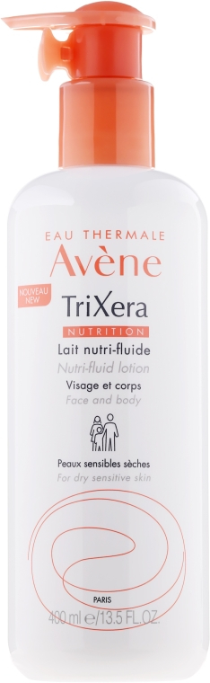 Avène TriXera Nutrition Latte Nutrifluido Viso e Corpo Pelle Secca 400 ml