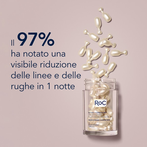 ROC Retinol Correxion Line Smoothing Siero Viso Notte Levigante - Siero antirughe in capsule - 30 capsule
