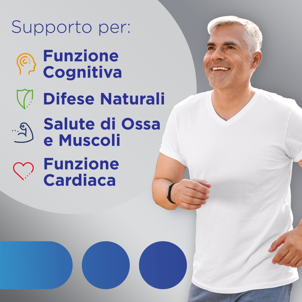 Multicentrum Uomo 50+ Integratore Alimentare Multivitaminico Multiminerale Vitamina C B6 Zinco 60Cpr