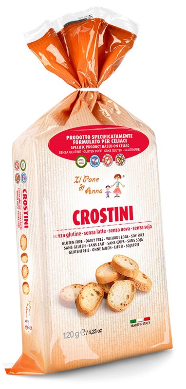 Il Pane di Anna Crostini Senza Glutine Senza Latte Senza Uova