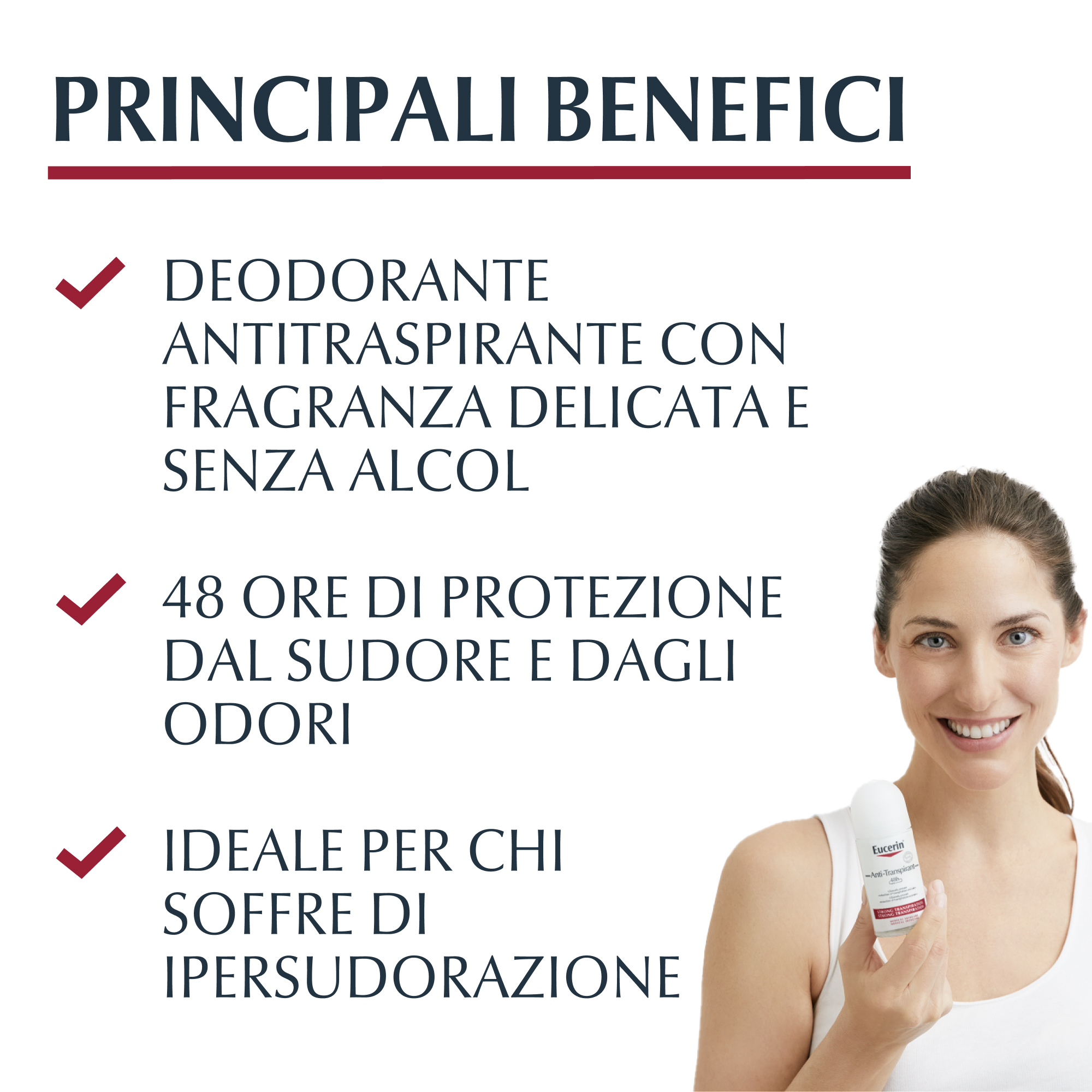 Eucerin Deodorante Roll-On 48h Anti-traspirante Ipersudorazione 50 ml
