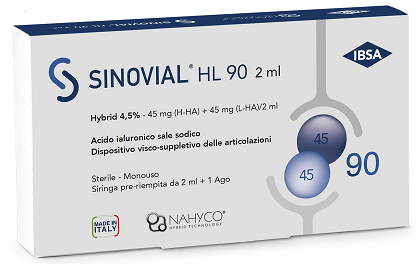 Sinovial HL 90 Intra Articolare Con Acido Ialuronico Siringa Pre-riempita 2 ml