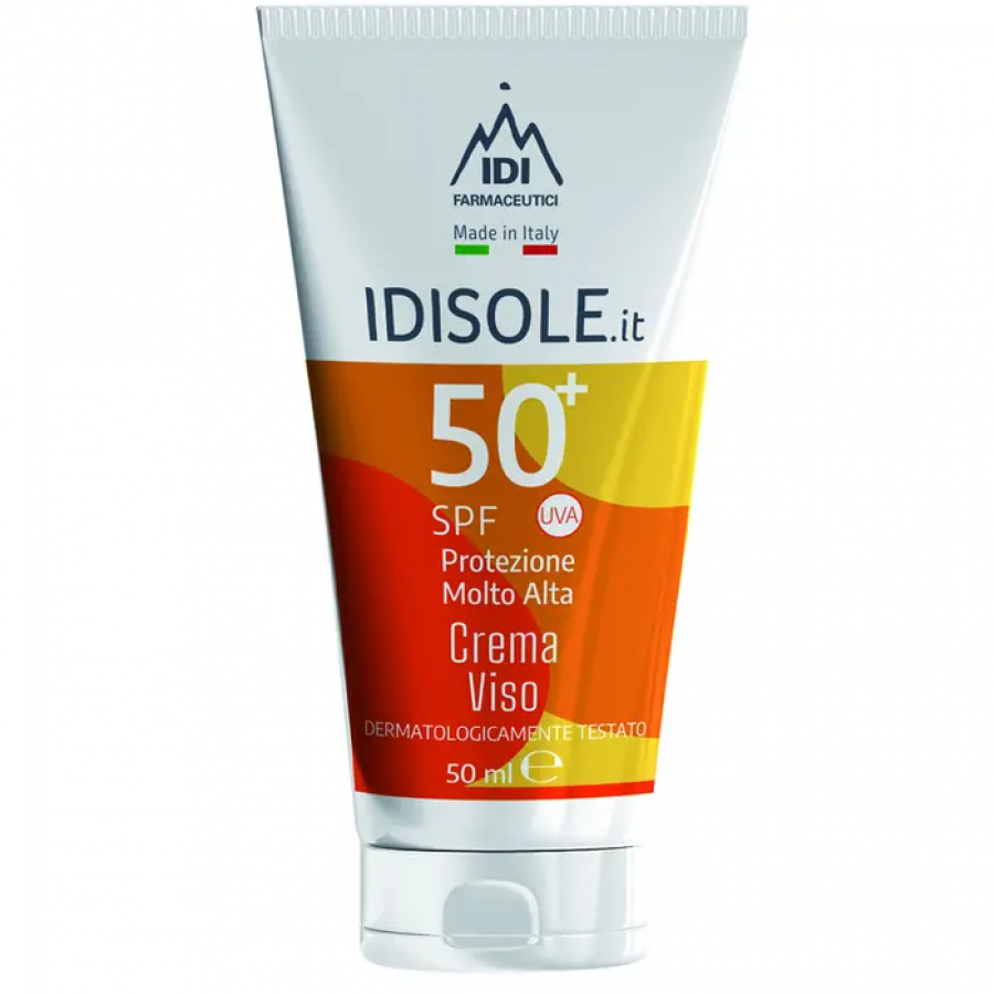 IDISOLE Crema viso protezione SPF50+ post trattamenti di medicina estetica e microblanding 50ml