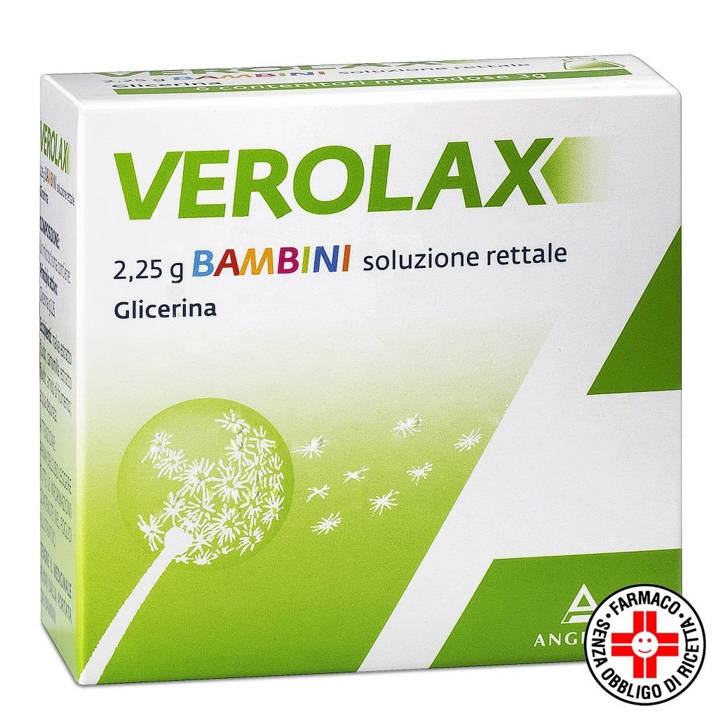 Verolax Bambini Soluzione Rettale 2,25 gr Glicerina 6 Clismi