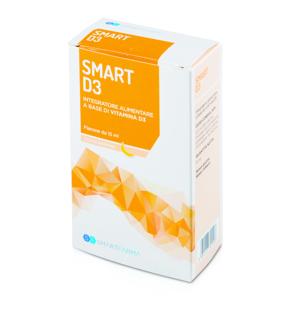 Smart D3 Integratore Alimentare Vitamina D3 Gooce Gusto Banana 15ml