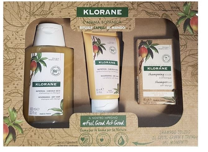 KLORANE COFANETTO TEGALO RITUALE CAPELLI SECCHI MANGO 22