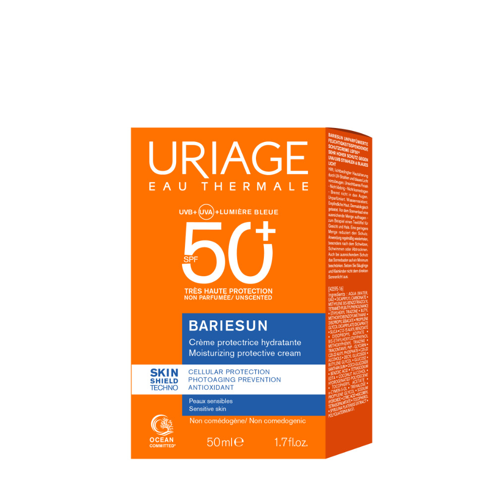 Uriage - Bariesun - Crema Protettrice Idratante SPF50+ Non Profumata Protezione Solare Molto Elevata Viso 50 ml