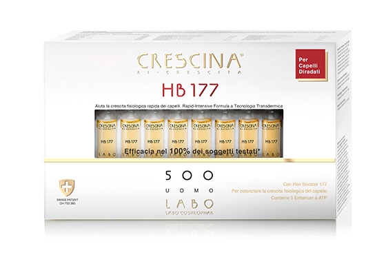 CRESCINA Isole Follicolari HB177 HAIR BOOSTER 2100 Uomo  20+20 fiale
