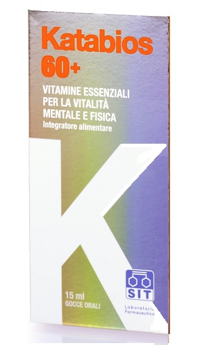 Katabios 60+ Integratore Multivitaminico Gocce 15 ml + Tappo Serbatoio