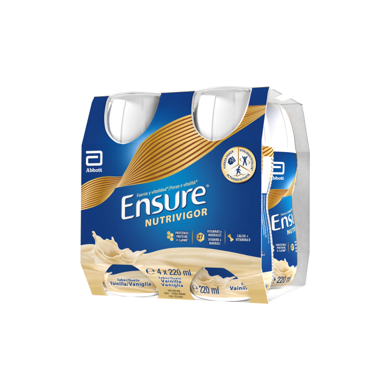 Ensure Nutrivigor Integratore Alimentare Proteico da Bere Vaniglia 4x220ml