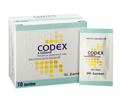 Codex 5 miliardi Saccharomyces boulardii 250 mg 10 Bustine per diarrea e problemi intestinali