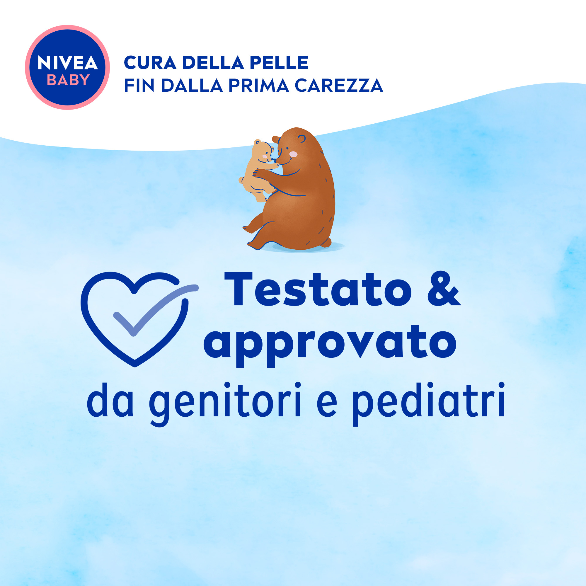 Nivea Baby Viso & Corpo Crema Soffice 100 ml, Crema bambini corpo e viso idratante e nutriente